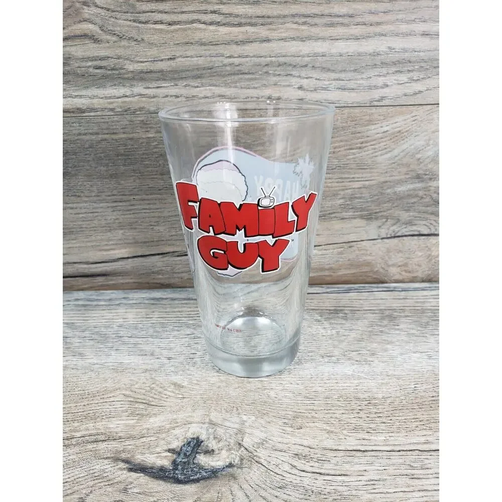 Family Guy Stewing Griffin Happy Freakin Holidays Christmas Pint Beer Glass